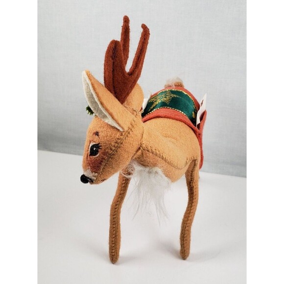 Annalee Dolls 8" Reindeer With Saddlebags Carrying Letters 1998 - Picture 5 of 16